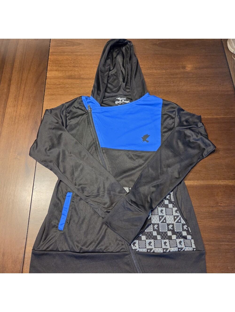 Universal Studios Harry Potter Ravenclaw Cross Zip Jacket Hoodie Womens Size L